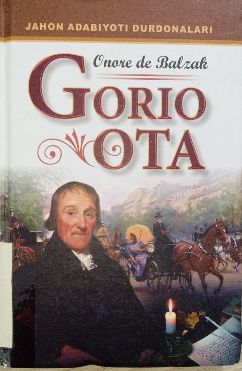 Onore de Balzakning "Gorio ota" kitobi.