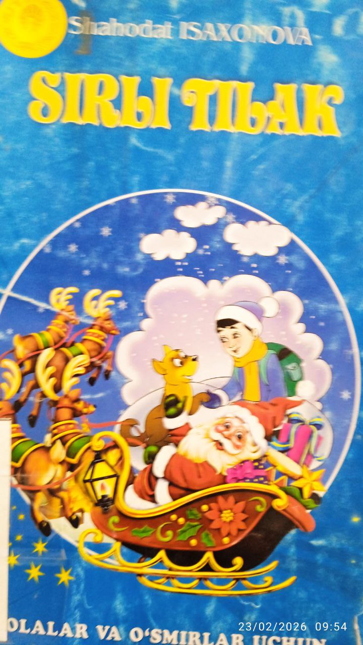 Sirli tilak" kitobi.